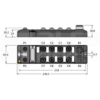 Turck - SPS-Kommunikations-Modul Ethernet Spanner TBEN-LG-EN1 − 1 Stück by Turck
