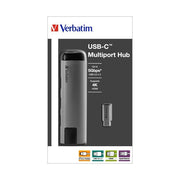Verbatim - PC-Kabel USB 3.1-C Hub 49141 2xUSB3.0,HDMI4K,RJ45