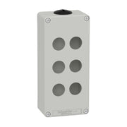 Schneider Electric - Gehäuse für Befehls- und Meldegeräte Leergehäuse XAP, Metall XAPD3206 grau, für 6x22mm
