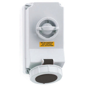 Bals Elektrotech - CEE-Steckdose abschaltbar, abgesichert (IEC 60309) Wandsteckdose abschaltbar 16065 verriegelt 16A 4p 5