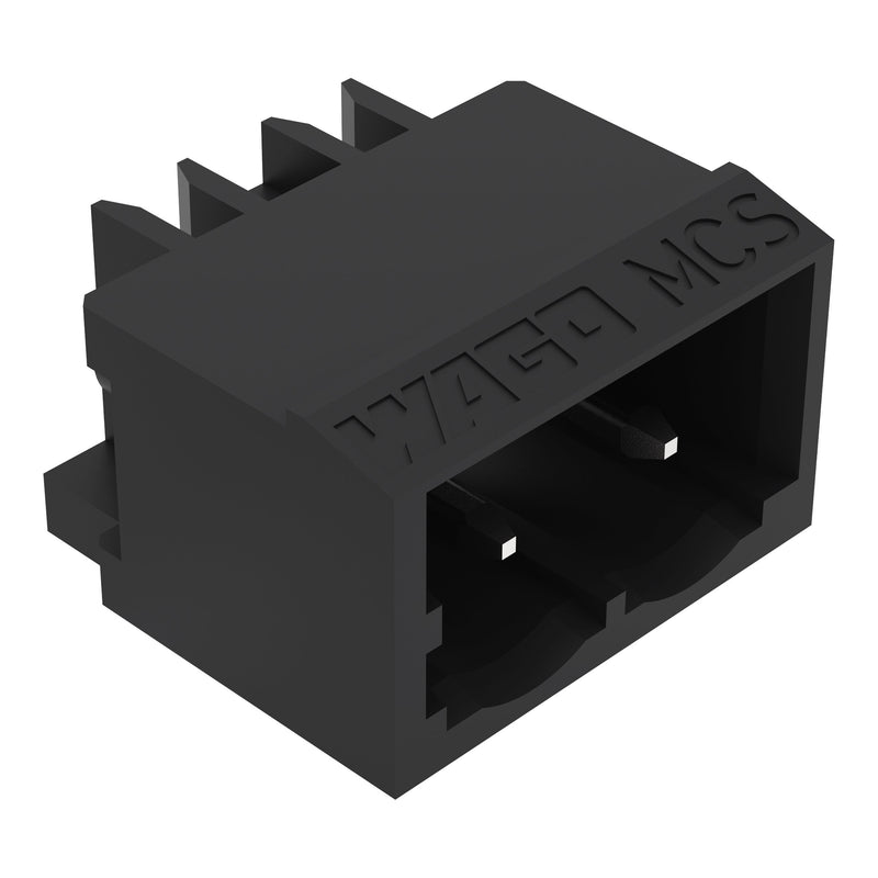 WAGO GmbH & Co. KG - Leiterplattensteckverbinder THR-Stiftleiste Lötstift 231-43#4044918988636 1,0x1,0,abgew.,sw − 200 Stück