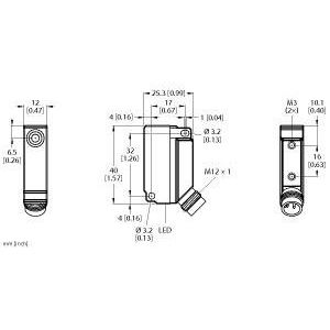 Turck - Induktiver Näherungsschalter Sensor BI5U-Q12-AN6X2-H1141 induktiv − 1 Stück