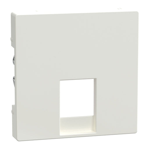 Merten - Einsatz/Abdeckung für Kommunikationstechnik Zentralplatte pws/gl MEG4211-0319 für RJ11/RJ12