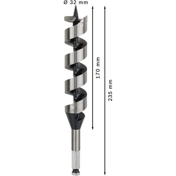 Bosch - Bohrer PRO Wood 2608597639 Holzschlangenbohrer