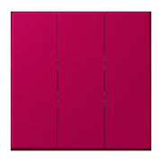 Jung - Abdeckung/Bedienelement für Installationsschalterprogramme Wippe 3fach LC 993 BF 230 rouge rubia (32101)