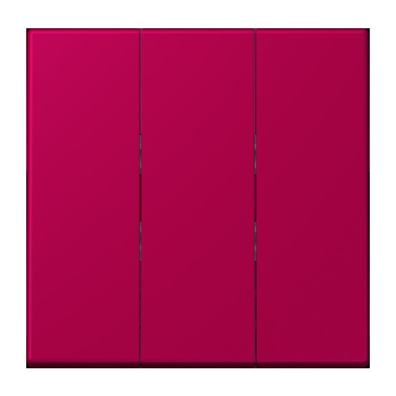 Jung - Abdeckung/Bedienelement für Installationsschalterprogramme Wippe 3fach LC 993 BF 230 rouge rubia (32101)