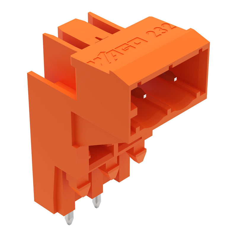 WAGO - Leiterplattensteckverbinder THT-Aufstock-Stiftleiste 232-362 1,0x1,0,abgew.,or − 100 Stück