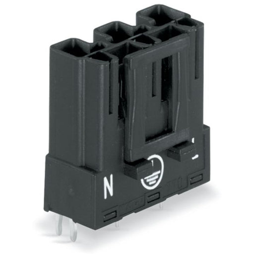 WAGO - Leiterplattensteckverbinder Stecker für Leiterplatten 770-813 3-polig,schwarz − 100 Stück