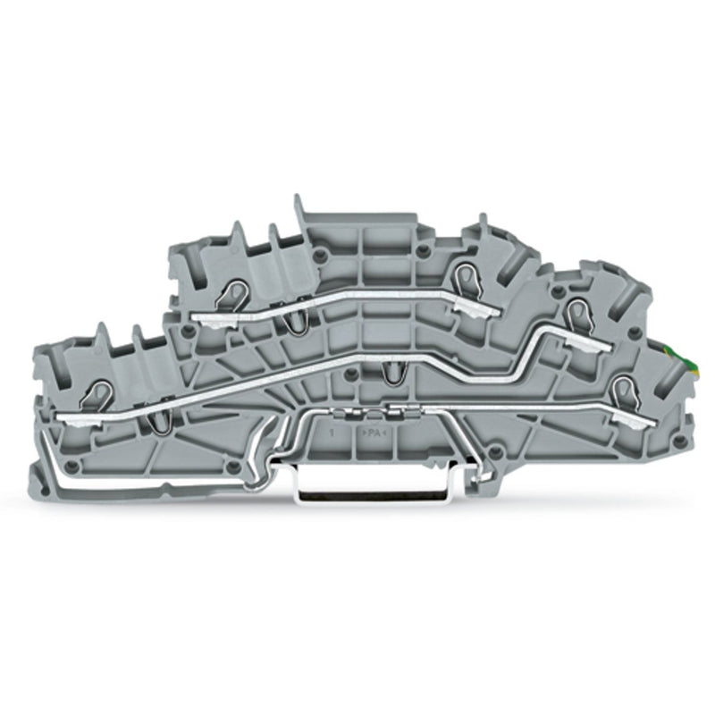 WAGO - Installations-Etagenklemme Installationsetagenklemme 2003-6645 4mm² grau L/L/PE
