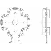 DELTA DORE - Zubehör/Ersatzteile für Tor-/Rollladenantriebe Click-Antriebslager 4015K-14 Lagertulpe