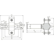DEHN - Zubehör/Ersatzteile für Erdung und Blitzschutz Wandbefestigung WBD40.50SEWA110V2A