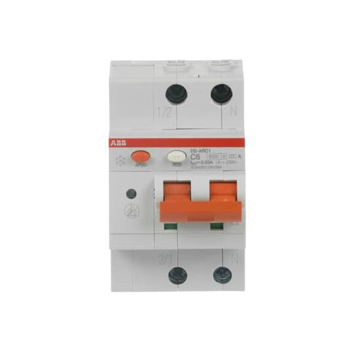 ABB Stotz S&J - Kombination FI-Schalter/Leitungsschutzschalter mit Zusatzeinrichtung Brandschutzschalter +FI/LS DS-ARC1 C6 A30 C6/0,03, 6kA, 3TE