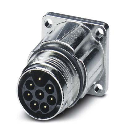 Phoenix Contact - Rundsteckverbinder, feldkonfektionierbar (Industriesteckverbinder) Gerätesteckverbinder ST-6EP1N8AWQ00S Vorderwand