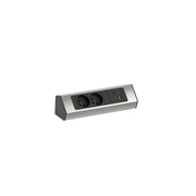 Bachmann - Mehrfachsteckdose CASIA Steckdosenleiste 2m 932.003 Edelstahl-Optik