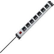 Kopp - Mehrfachsteckdose POWERversal 7-fach 226820011 mit Schalter