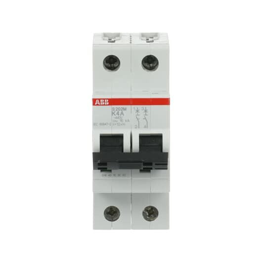 ABB Stotz S&J - Leitungsschutzschalter Sicherungsautomat S202M-K4 10kA 4A K 2p
