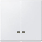Merten - Abdeckung/Bedienelement für Installationsschalterprogramme Doppelwippe pws MEG3420-0419 Kontrollfenster