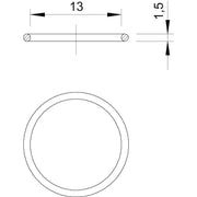 OBO Bettermann - Dichtring, flach O-Dichtring f.Anschl.gew. 171 M16 − 100 Stück