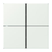 Jung - Abdeckung/Bedienelement für Installationsschalterprogramme Tastensatz 4fach LC 404 TSA 210 outremer gris
