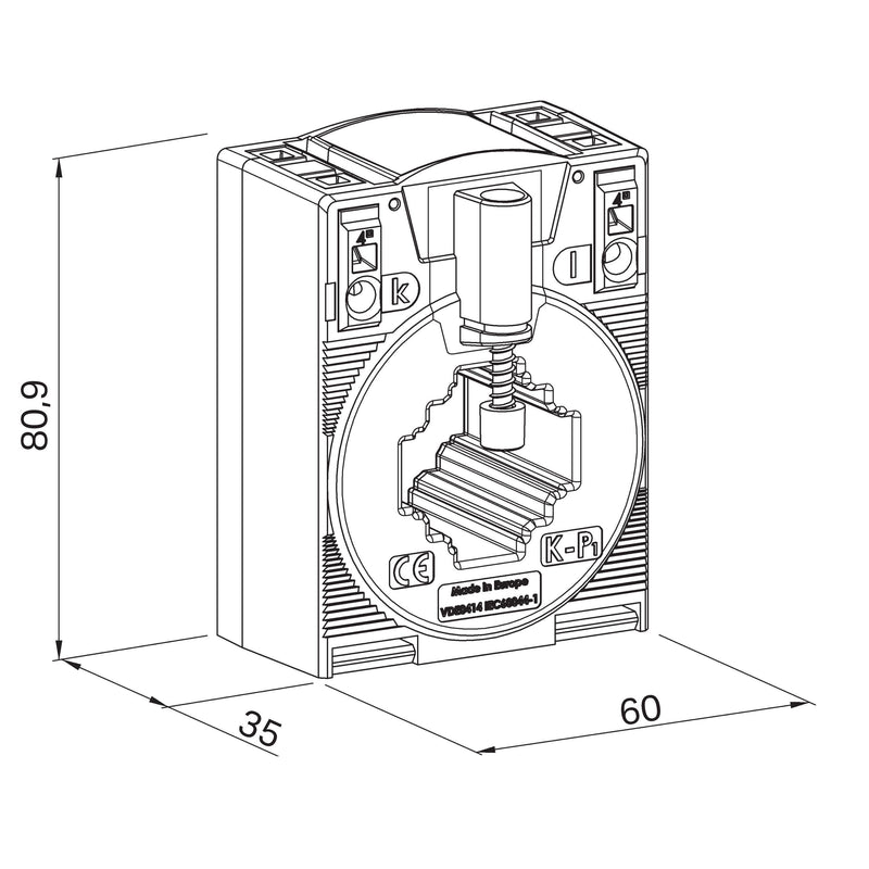 WAGO - Stromwandler Aufsteck-Stromwandler 855-305/100-201 − 1 Stück