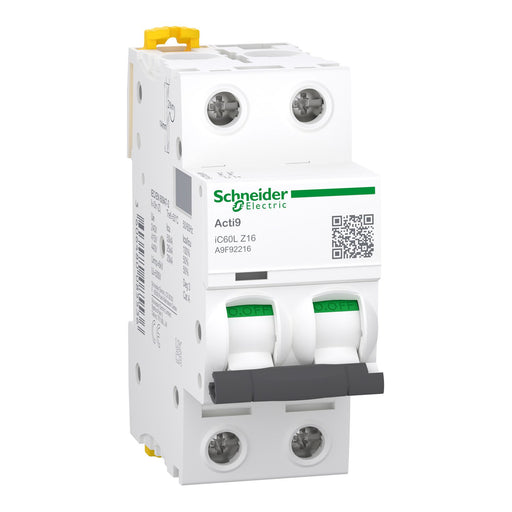 Schneider Electric - Leitungsschutzschalter LS-Schalter A9F92216 2P 16A Z IC60L