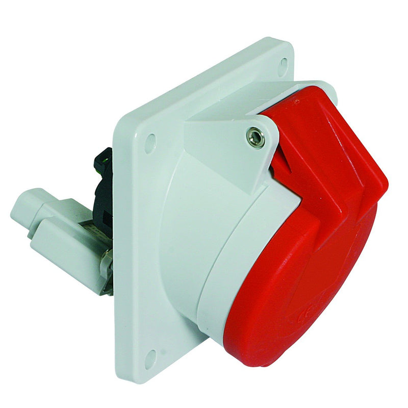 Bals Elektrotech - CEE-Anbausteckdose (IEC 60309) Anbausteckdose geneigt 16A 120587 5p 400V 6h IP44
