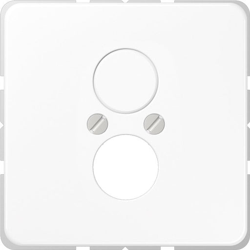 Jung - Einsatz/Abdeckung für Kommunikationstechnik Abdeckung aws CD 562 WW für 2 Kleinst.Dosen