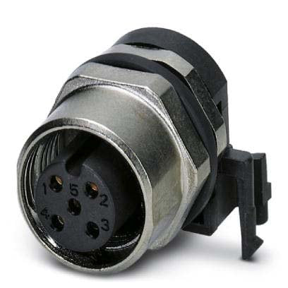 Phoenix Contact - Rundsteckverbinder, feldkonfektionierbar (Industriesteckverbinder) Einbausteckverbinder SACC-DSIV-FS#1436563 − 10 Stück