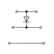 WAGO - Bauelement-Reihenklemme Bauelementklemme 2002-3211/1000-411 Diode 1N4007,grau − 50 Stück