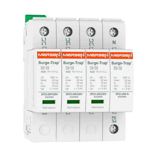Mersen - Überspannungsableiter für Energietechnik/Stromversorgung Überspg.-Ableiter Typ 2+3 STPT23-20K320V-4PGM 20kA Uc320V 3+1 TT