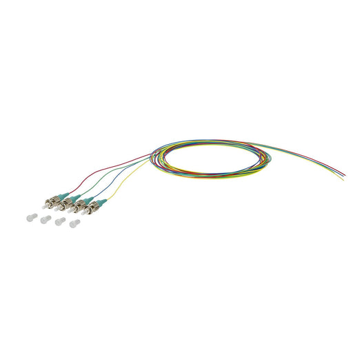 Metz Connect - LWL-Pigtail OpDAT Pigtail ST-PC 150M1AO0020E4 OM3 4 Farben − 4 Stück