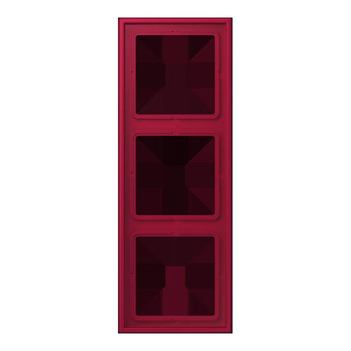 Jung - Abdeckrahmen Rahmen 3-fach LC 983 229 rouge carmin