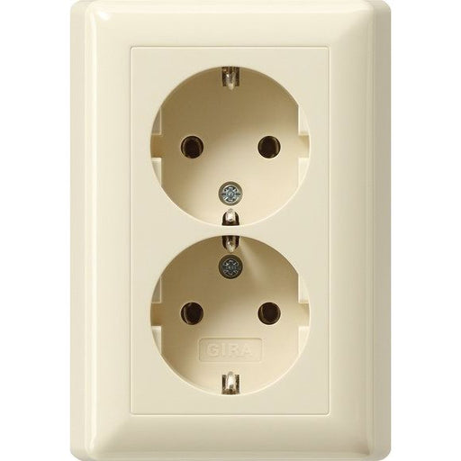 Gira - Steckdose Schuko-Doppelst.ds. cws-gl 078201 kompakt