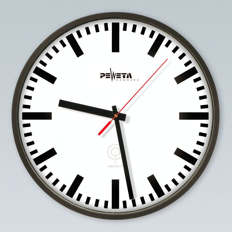 Peweta - Uhr Funkuhr 51.130.322 innen,1,5V,D=300mm