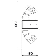 OBO Bettermann - Bogen für Kabelrinne Bogen, winkelverstellbar RB W 615 FT 60x150 tauchfeuerv