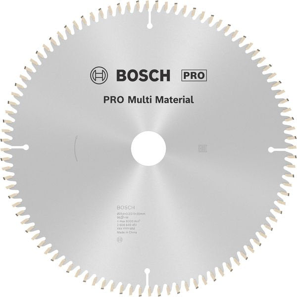 Bosch - Kreissägeblatt PRO Multi Material 2608640451 Kreissägeblatt 254 x
