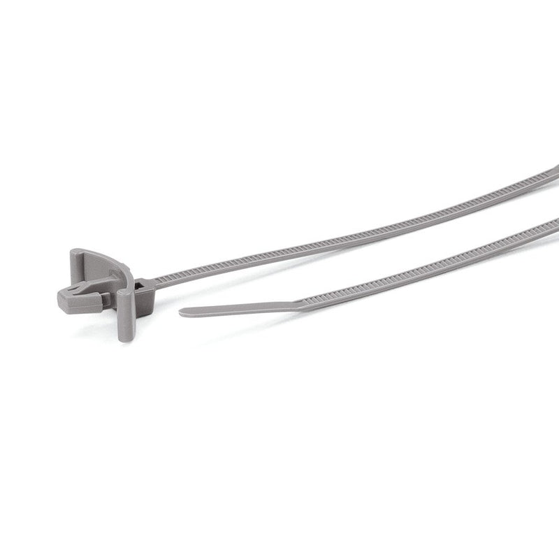 HellermannTyton - Kabelbinder Befestigungsbinder T18RSF-PA46-GY (500) grau 500 Stück − 500 Stück