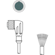 Leuze - Konfektioniertes Sensor-Aktor-Kabel Anschlussleitung KD U-M23-CW-P1-100