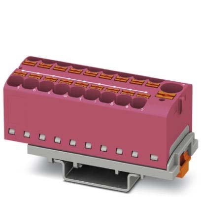 Phoenix Contact - Durchgangs-Reihenklemme Verteilerblock PTFIX10/18X4-NS35PK − 8 Stück