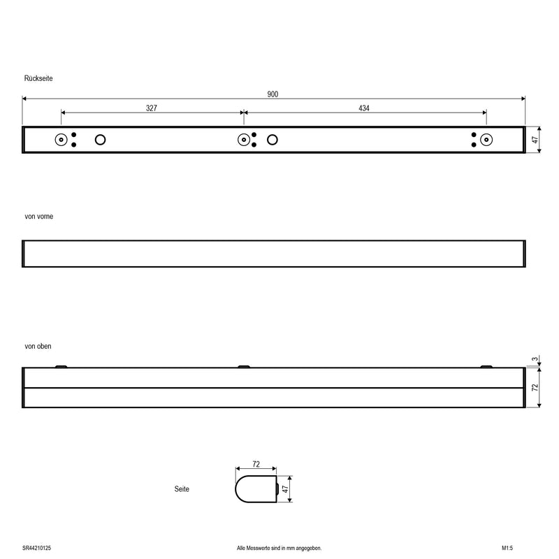 EVN Lichttechnik - Decken-/Wandleuchte LED-Wandleuchte SR44210125