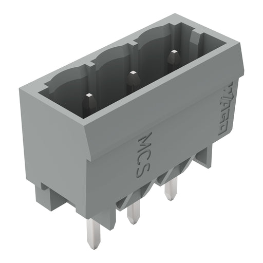 WAGO - Leiterplattensteckverbinder THT-Stiftleiste Lötstift 231-133/001-000 1,0x1,0,gerade,grau − 200 Stück