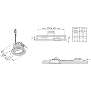Hera - Downlight/Strahler/Flutlicht LED-Einbauleuchte SR 45-LED 4,8W nw ws schwenkbar