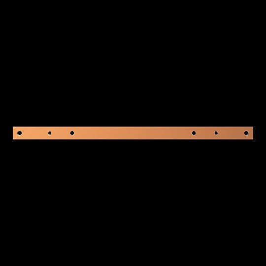 Striebel&John - Sammelschiene Kupferschiene ZX1105 30x10mm L:600mm