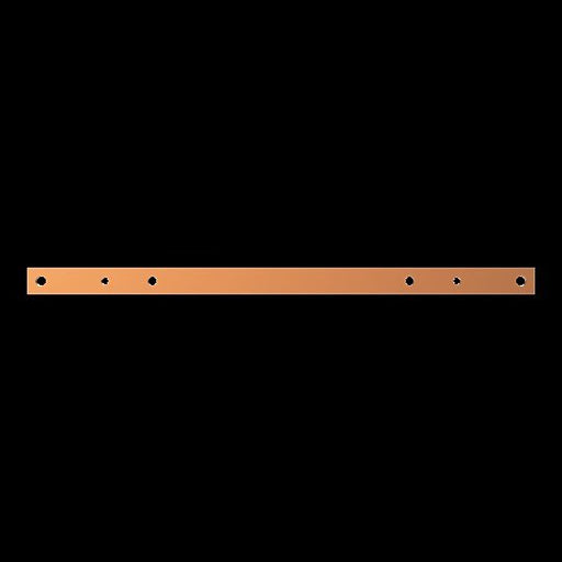 Striebel&John - Sammelschiene Kupferschiene ZX1105 30x10mm L:600mm