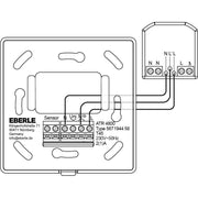Eberle Controls - Raumthermostat/Uhrenthermostat AP-Uhrenthermostat ATR 4800-16 Raum-/ Fußbodenregle