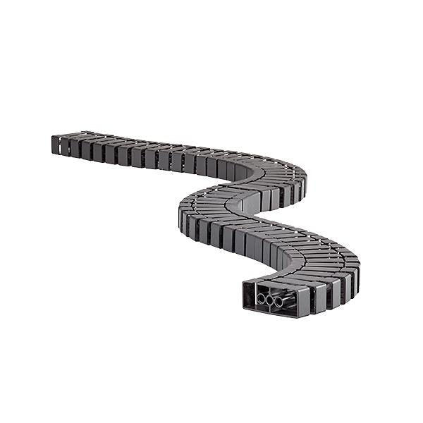 Bachmann - Kabelführung für Gehäuse/Schränke Kabelschlange Flex II 930.020 schwarz