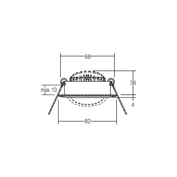 Brumberg Leuchten - Downlight/Strahler/Flutlicht LED-Einbaustrahler 41463183 3000K