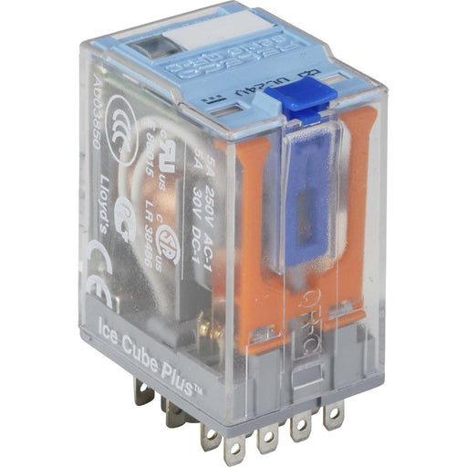 Comat Releco - Schaltrelais Miniature-Relais QRC blau C9-A41DX/DC24V-Relec 14-pin, 4 CO, DX − 10 Stück