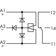 WAGO - Schaltrelais Relaisstecker 286-380 24VDC 1W, bistabil