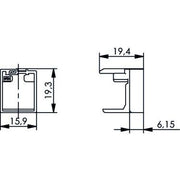 Telegärtner - Kommunikationstechnik-Adapter Adaptor 100001052 MFP8 − 10 Stück